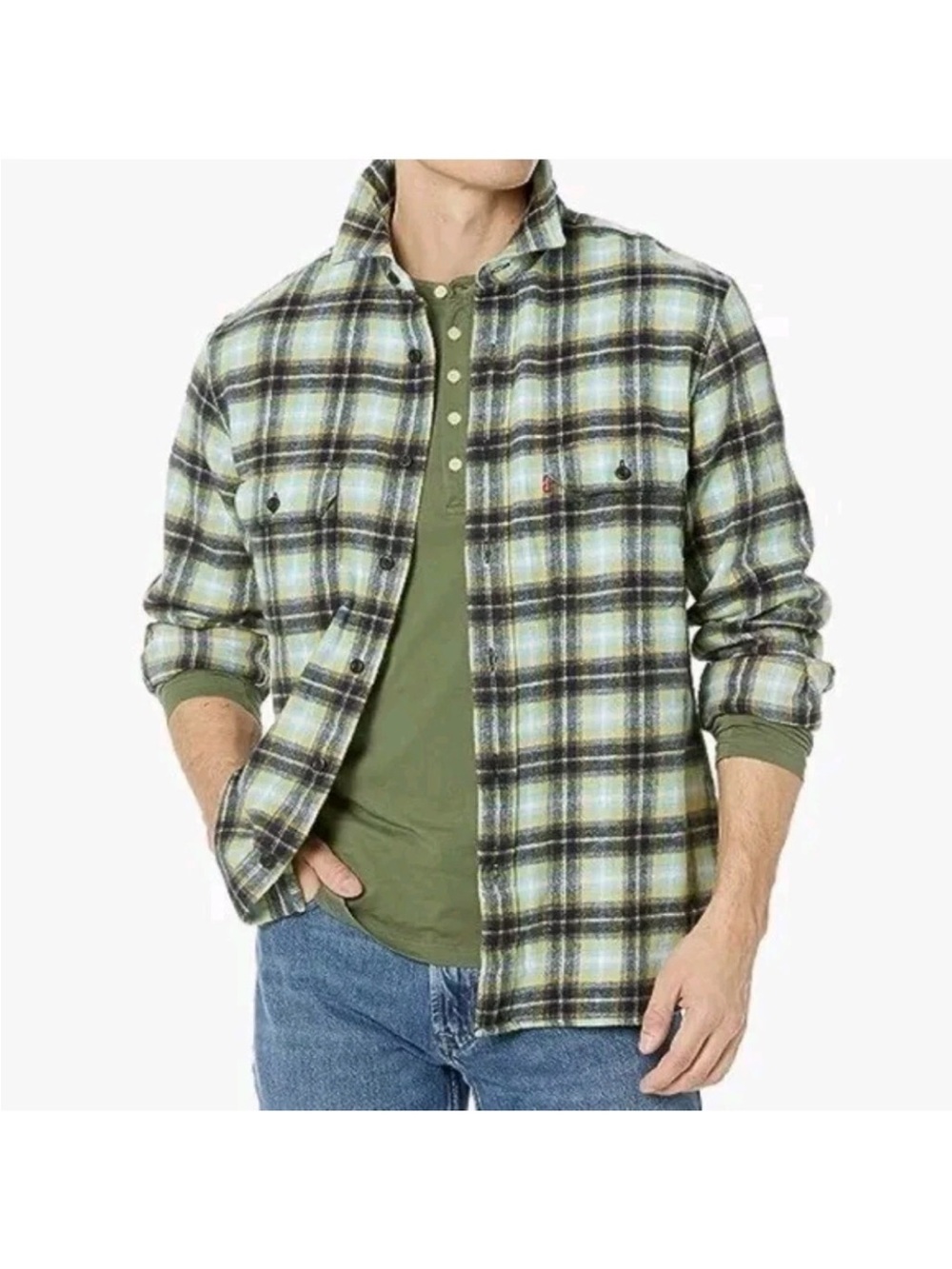 Levi's  Plaid Flannel Relaxed Button Up Shirt Size XXL